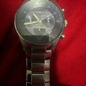 Emporio Armani Stainless steel men’s Watch with Blue Dial elegant